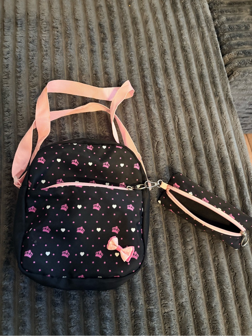 Kids Black and Pink Bag